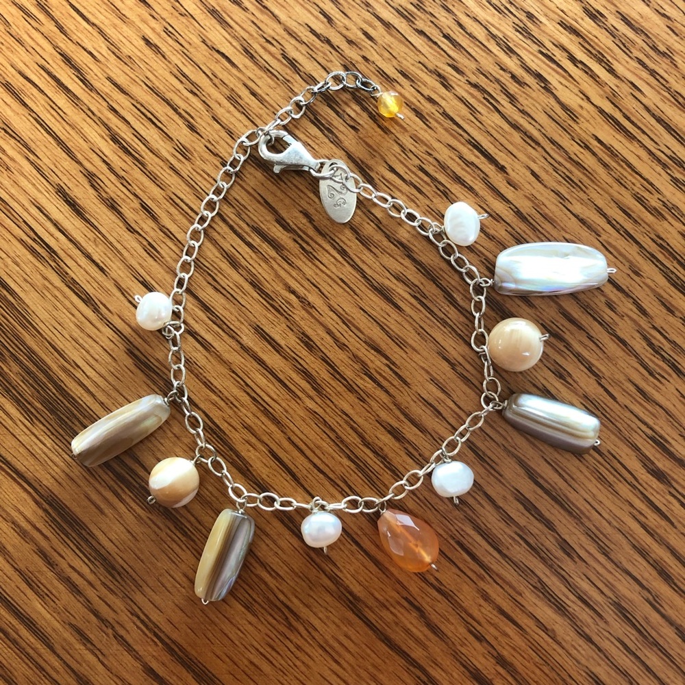 3/$20 Pearl Charm Bracelet